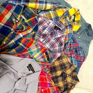 Ralph Lauren bundle Mens button down shirts all like new sizes M and L